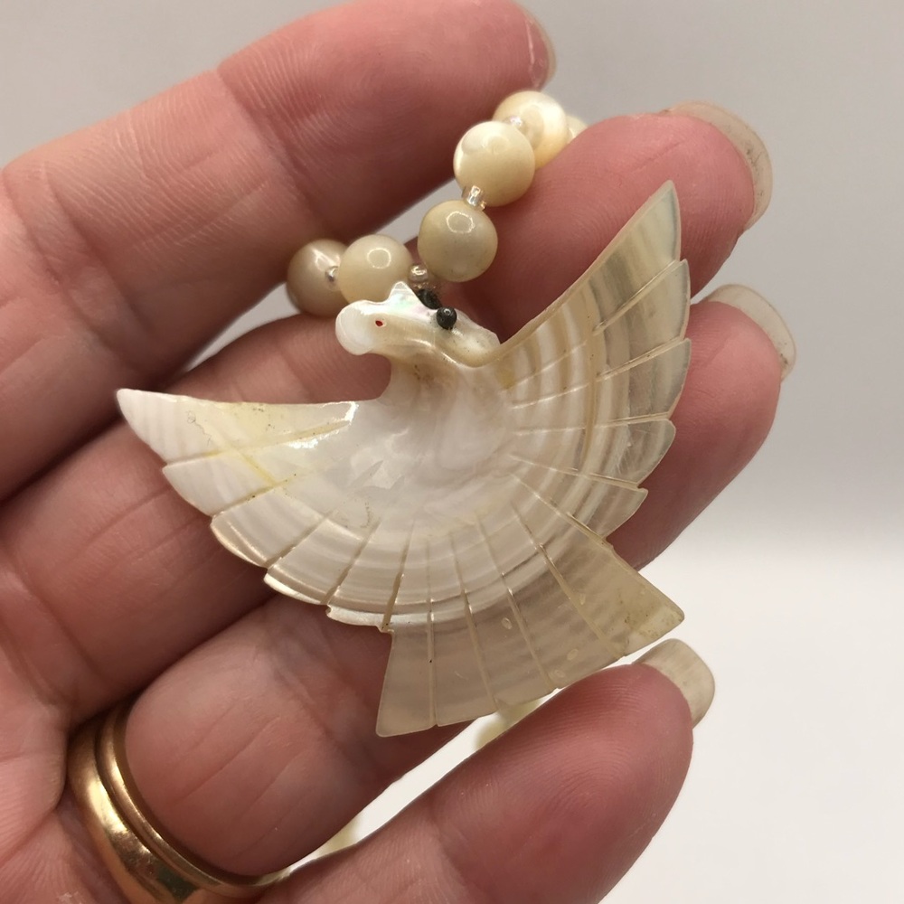 2 Carved MOP Necklaces - Picture 9 of 10